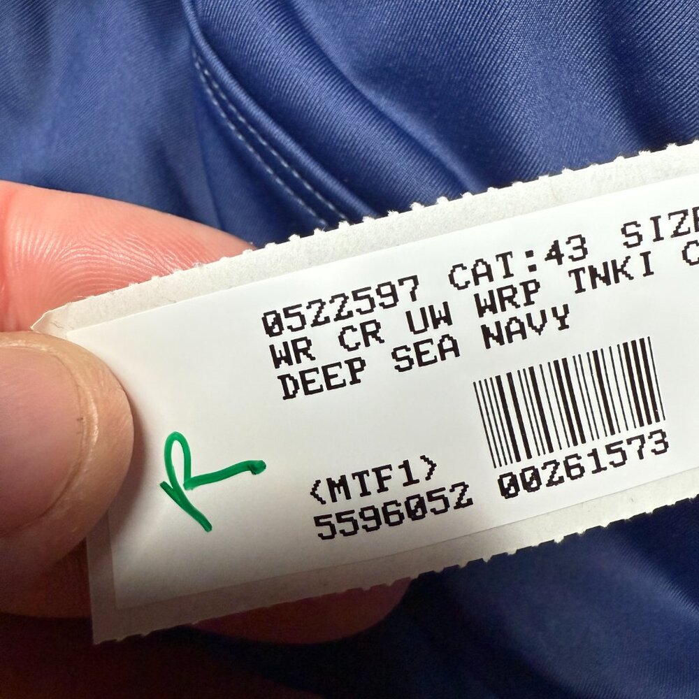 Lands' End Women's 4-10, 18WDDD, 2-4‎ LONG Deep Sea Navy Tankini Swimsuit Top - Picture 9 of 11